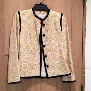 Gold and velvet evening jacket size medium
